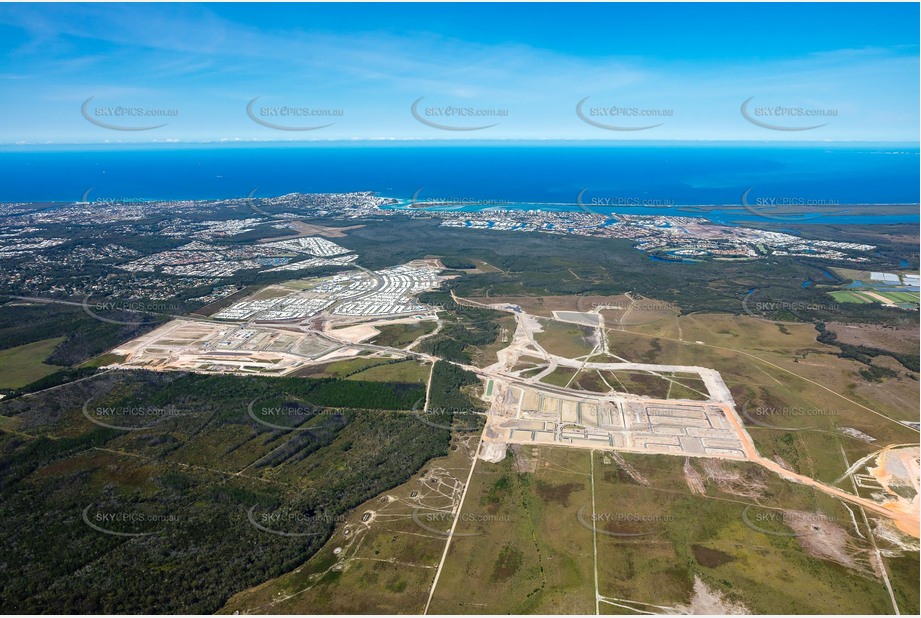 High Altitude Aerial Photo Bells Creek QLD Aerial Photography