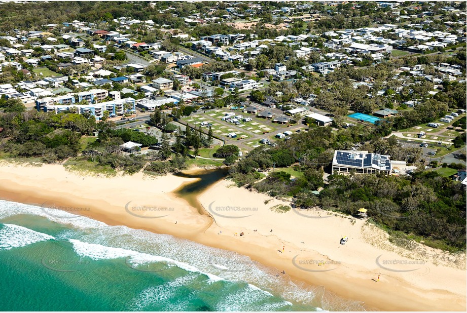 Aerial Photo Dicky Beach QLD Aerial Photography