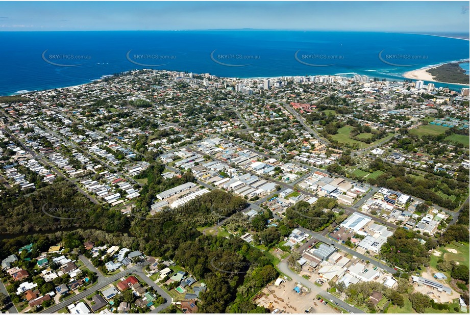 Aerial Photo Moffat Beach Aerial Photography