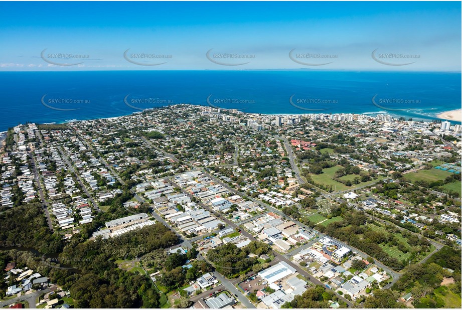 Aerial Photo Moffat Beach Aerial Photography