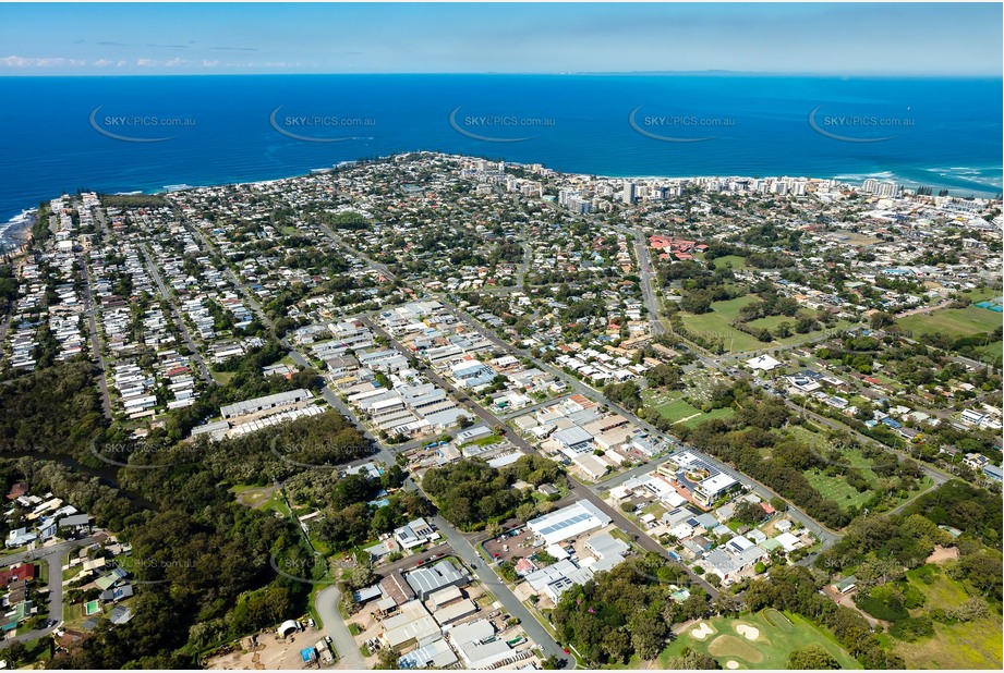 Aerial Photo Moffat Beach Aerial Photography
