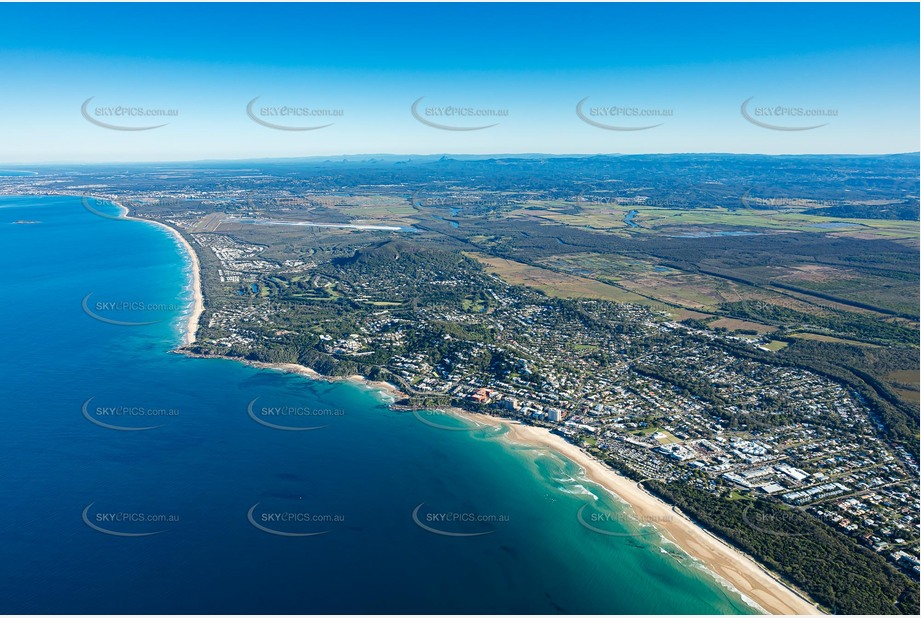 High Altitude Aerial Photo Coolum Beach Aerial Photography