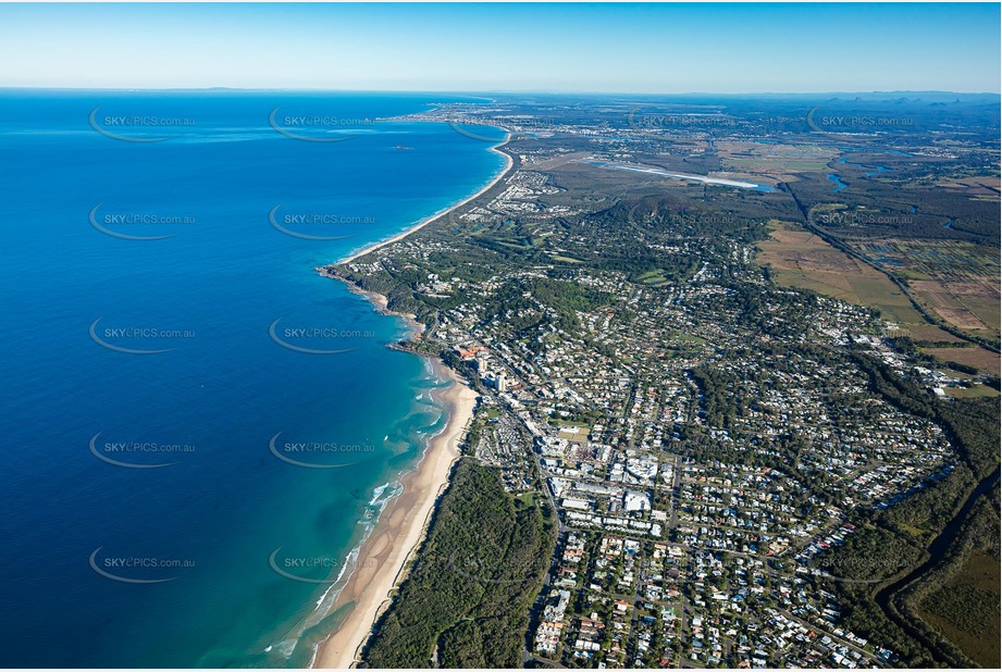 High Altitude Aerial Photo Coolum Beach Aerial Photography