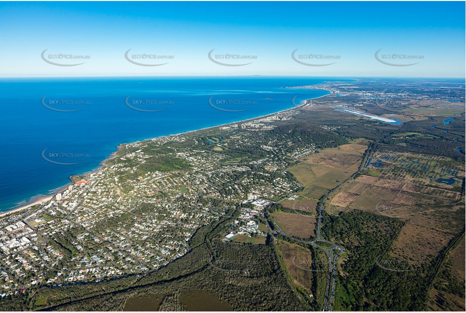 High Altitude Aerial Photo Coolum Beach Aerial Photography