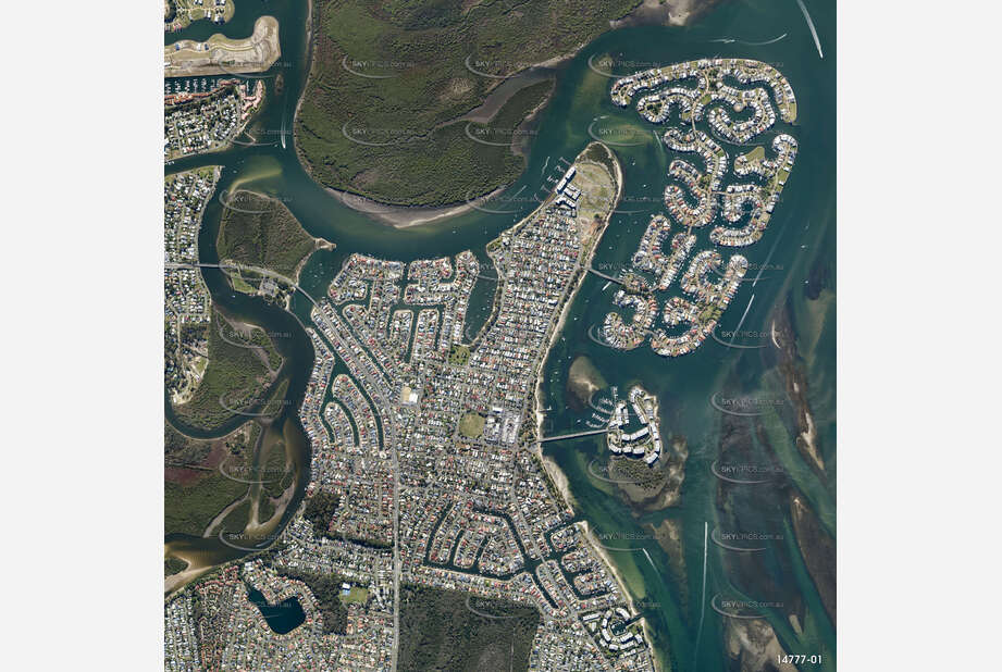 High Altitude Vertical Aerial Photo Paradise Point Aerial Photography