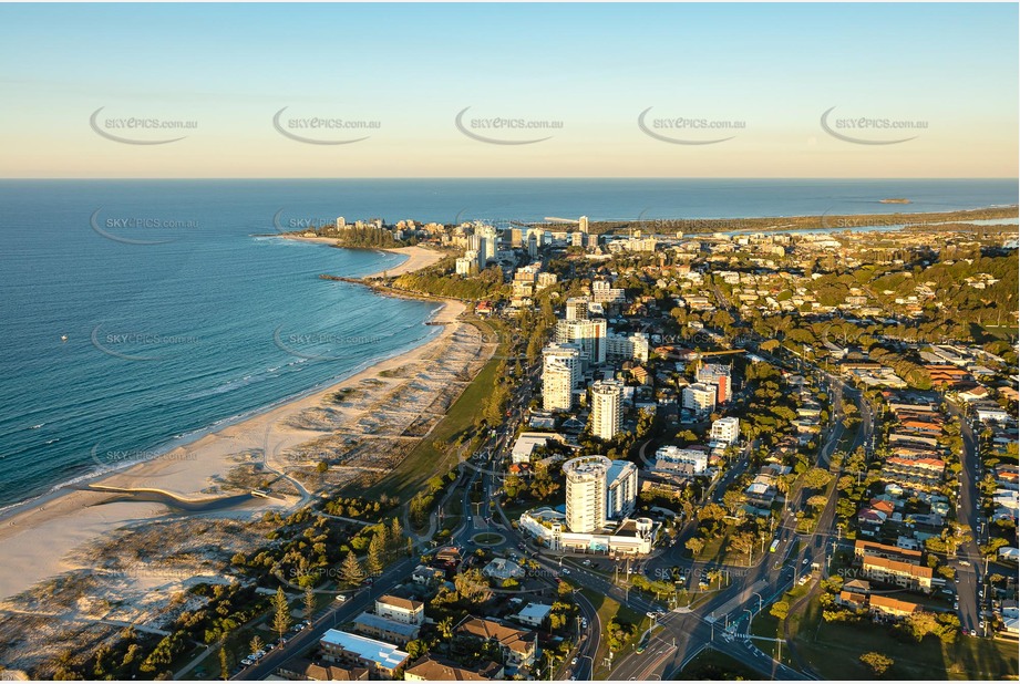 Sunset Aerial Photo Coolangatta Aerial Photography