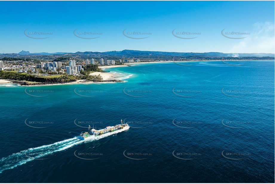 Sand Dredge Working At Tweed Heads Aerial Photography