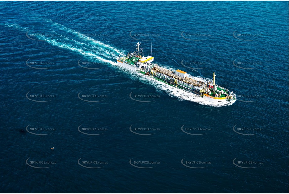 Sand Dredge Working At Tweed Heads Aerial Photography