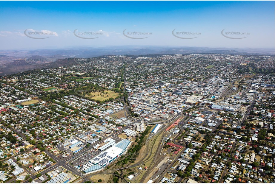 High Altitude Aerial Photo Toowoomba City Aerial Photography