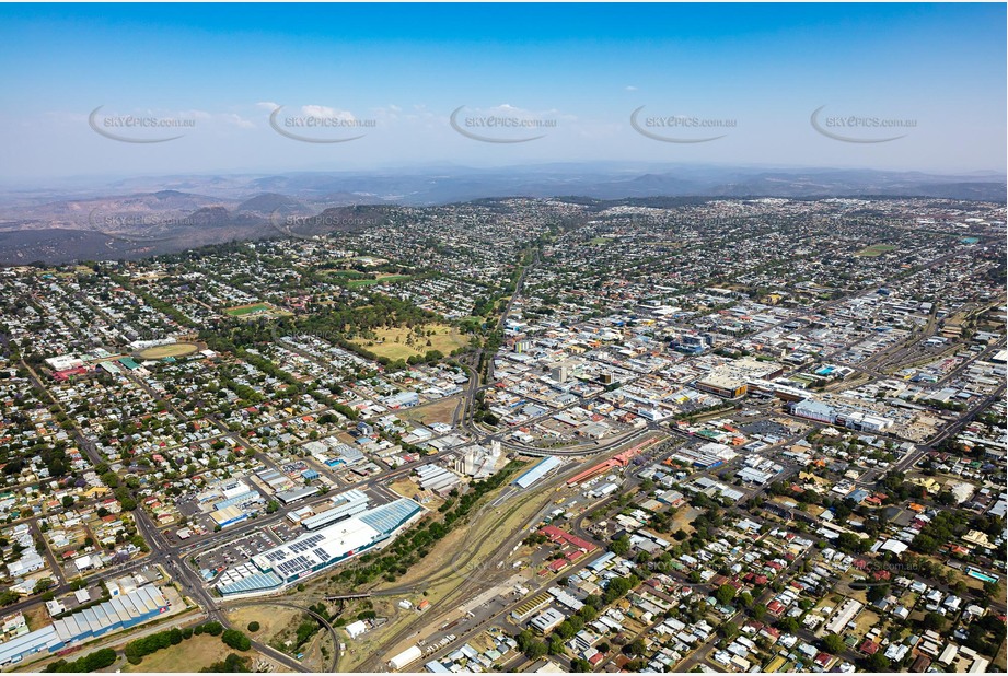 High Altitude Aerial Photo Toowoomba City Aerial Photography