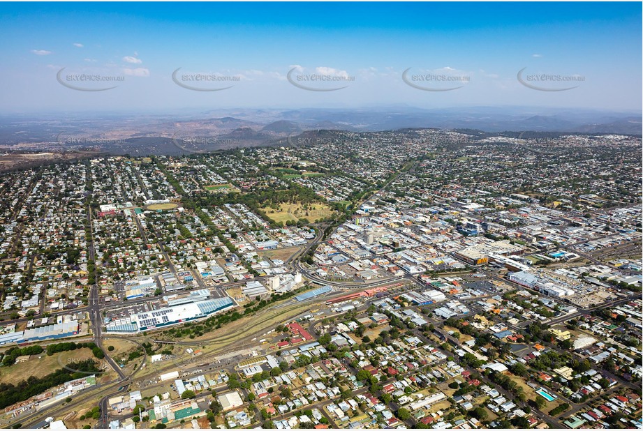 High Altitude Aerial Photo Toowoomba City Aerial Photography