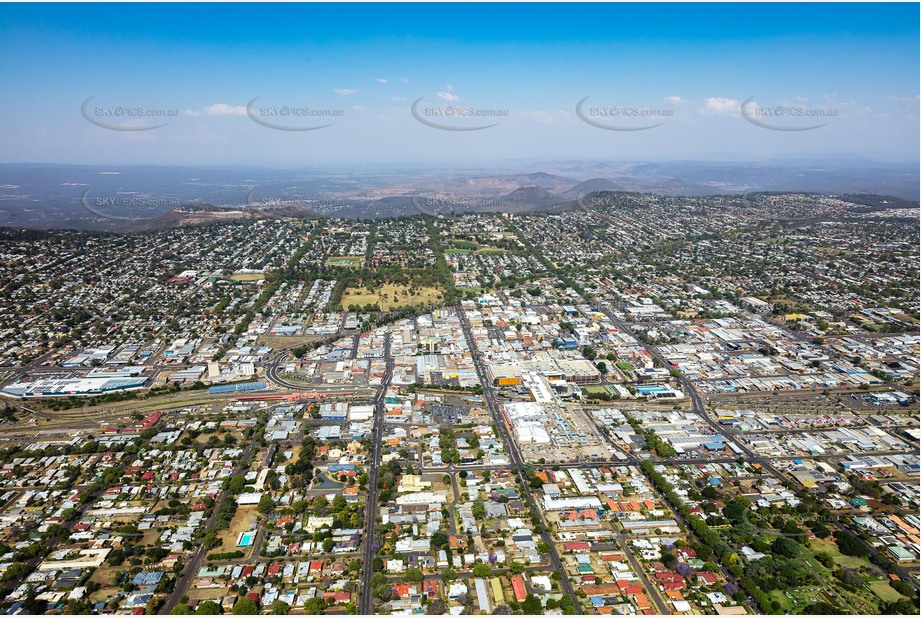 High Altitude Aerial Photo Toowoomba City Aerial Photography