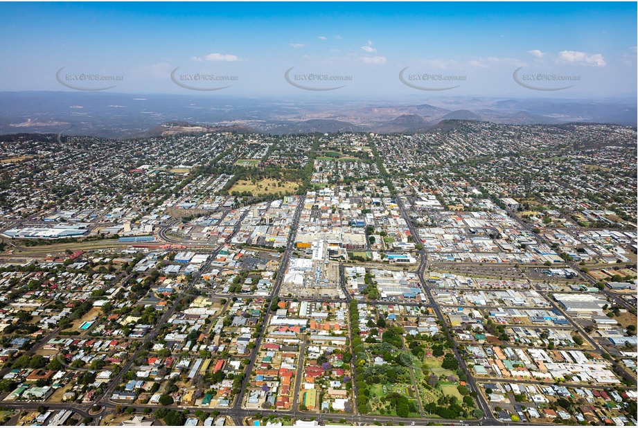 High Altitude Aerial Photo Toowoomba City Aerial Photography