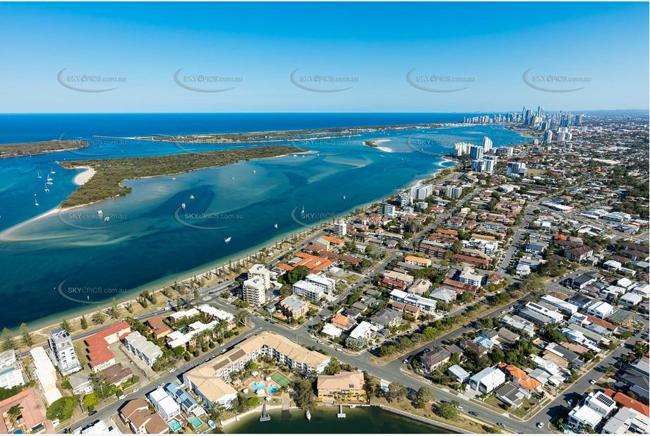 Aerial Photo Biggera Waters QLD Aerial Photography