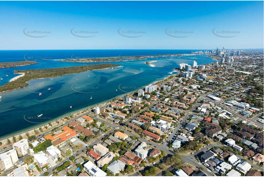 Aerial Photo Biggera Waters QLD Aerial Photography