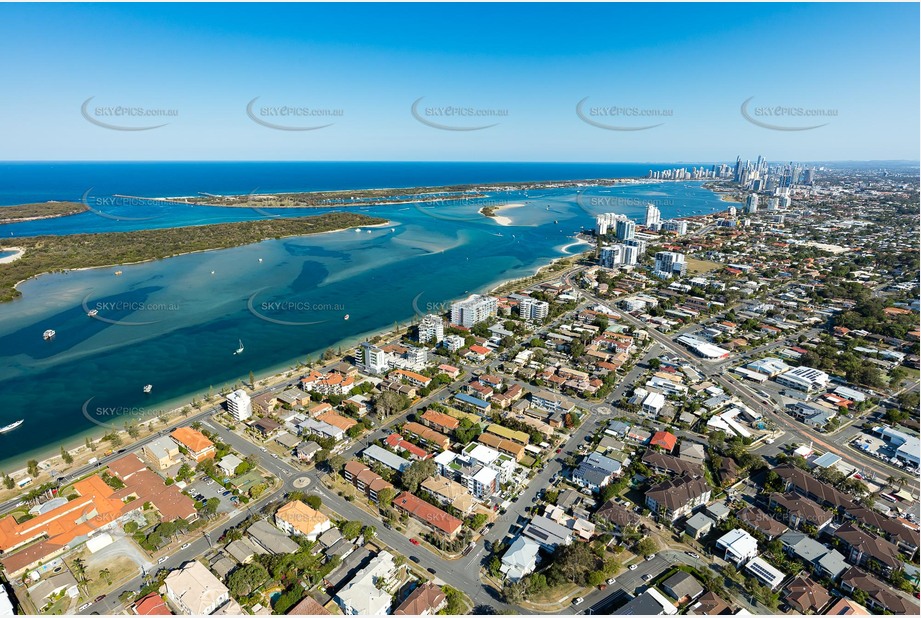 Aerial Photo Biggera Waters QLD Aerial Photography