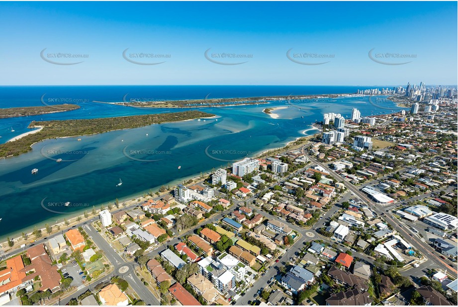 Aerial Photo Biggera Waters QLD Aerial Photography
