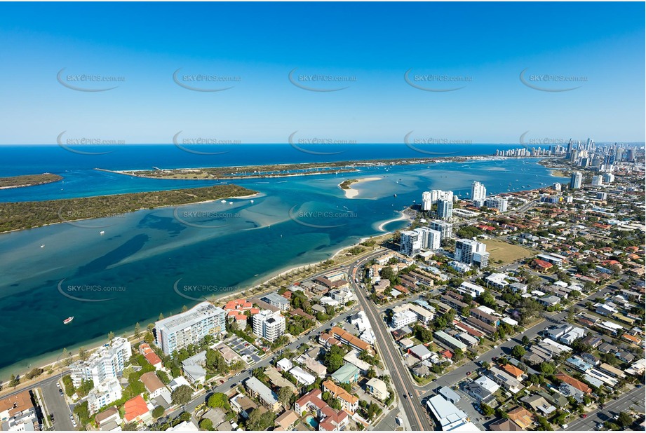 Aerial Photo Biggera Waters QLD Aerial Photography