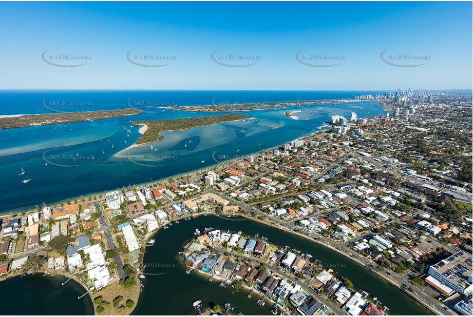 Aerial Photo Biggera Waters QLD Aerial Photography
