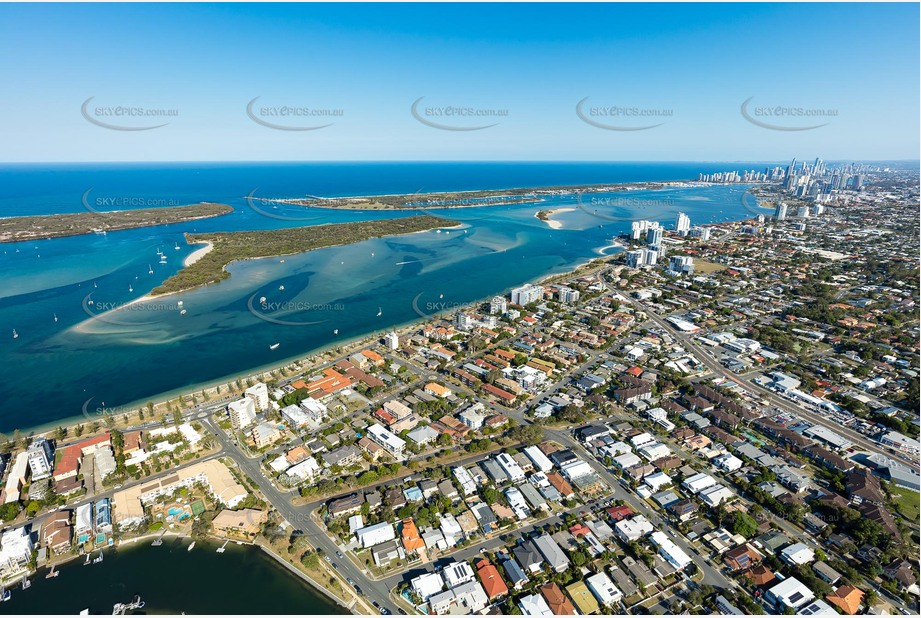 Aerial Photo Biggera Waters QLD Aerial Photography