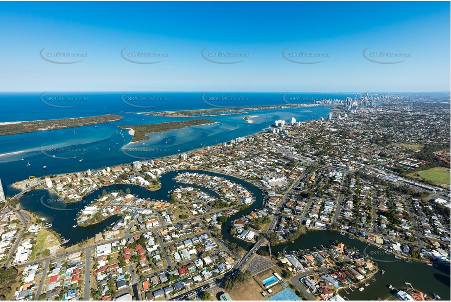 Aerial Photo Biggera Waters QLD Aerial Photography