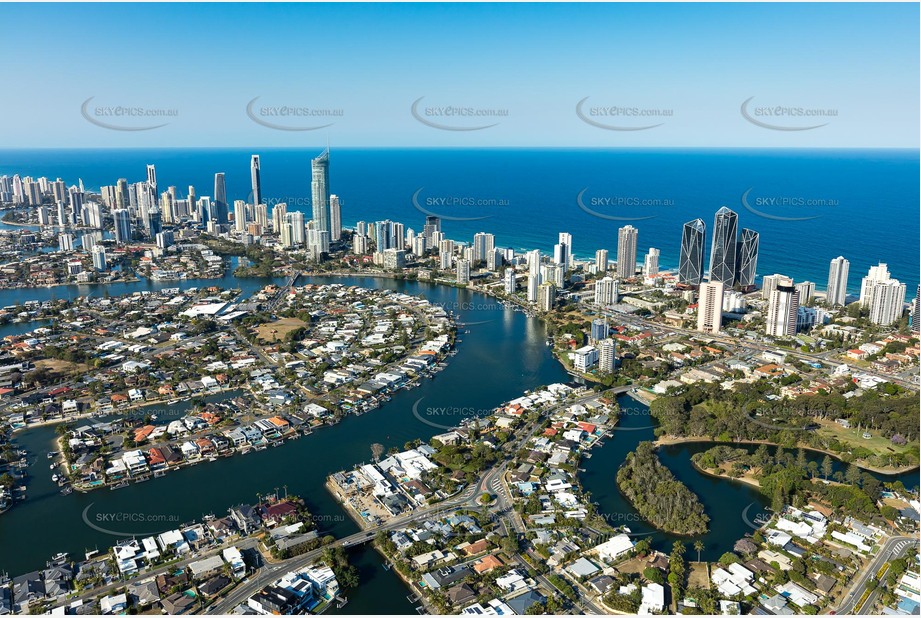 Aerial Photo Broadbeach Waters QLD Aerial Photography