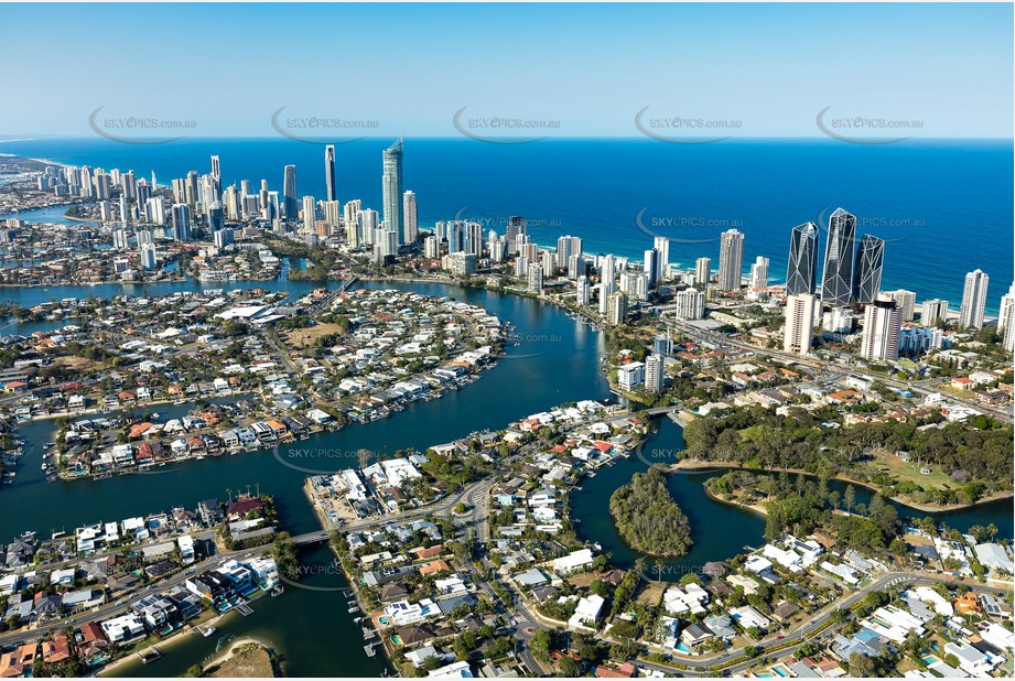 Aerial Photo Broadbeach Waters QLD Aerial Photography