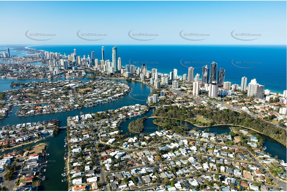 Aerial Photo Broadbeach Waters QLD Aerial Photography