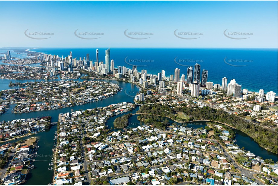 Aerial Photo Broadbeach Waters QLD Aerial Photography