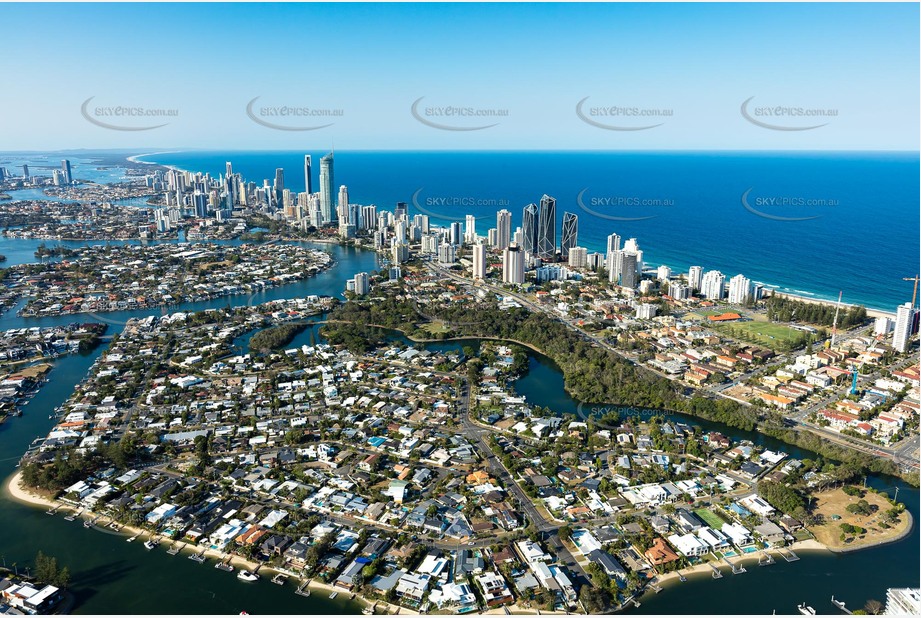 Aerial Photo Broadbeach Waters QLD Aerial Photography