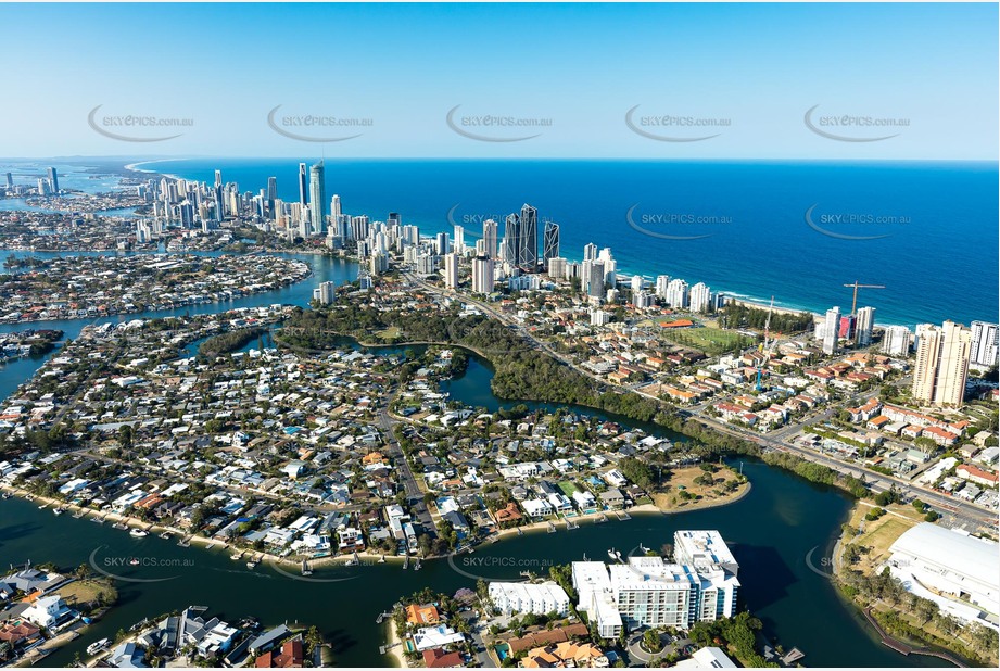 Aerial Photo Broadbeach Waters QLD Aerial Photography