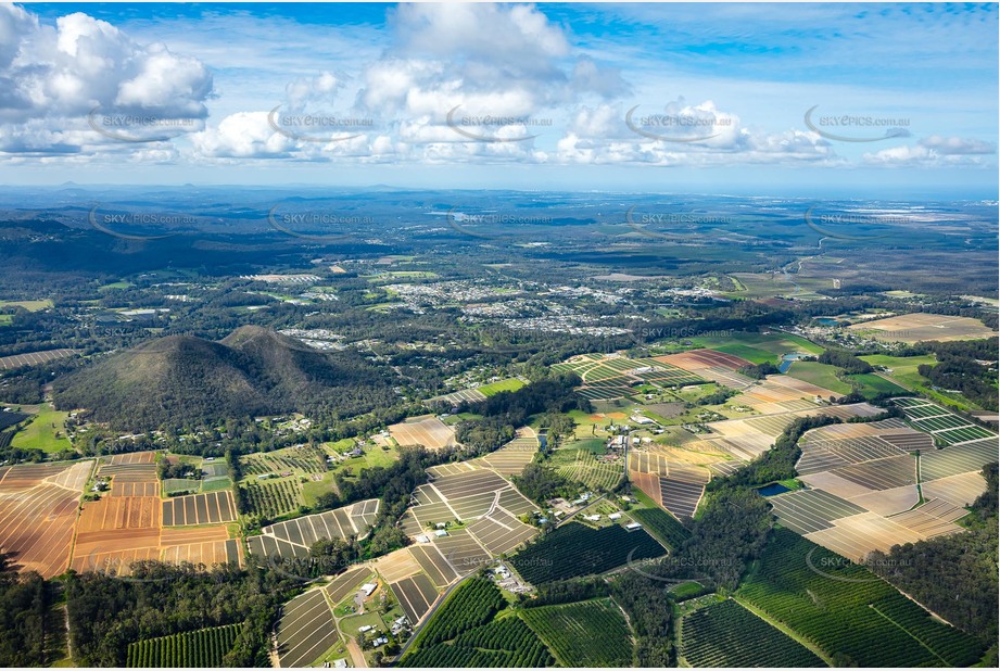 Aerial Photo Glass House Mountains QLD Aerial Photography