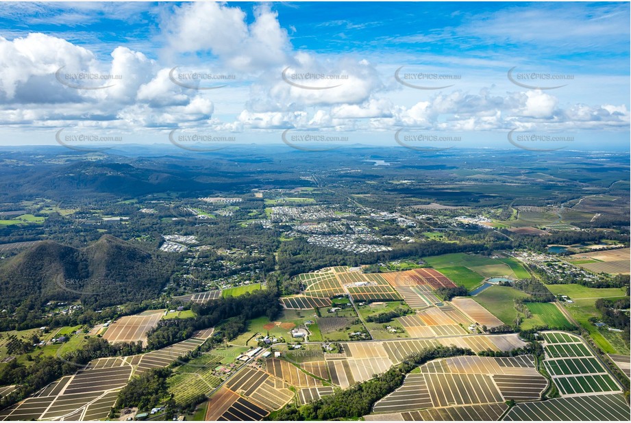 Aerial Photo Glass House Mountains QLD Aerial Photography