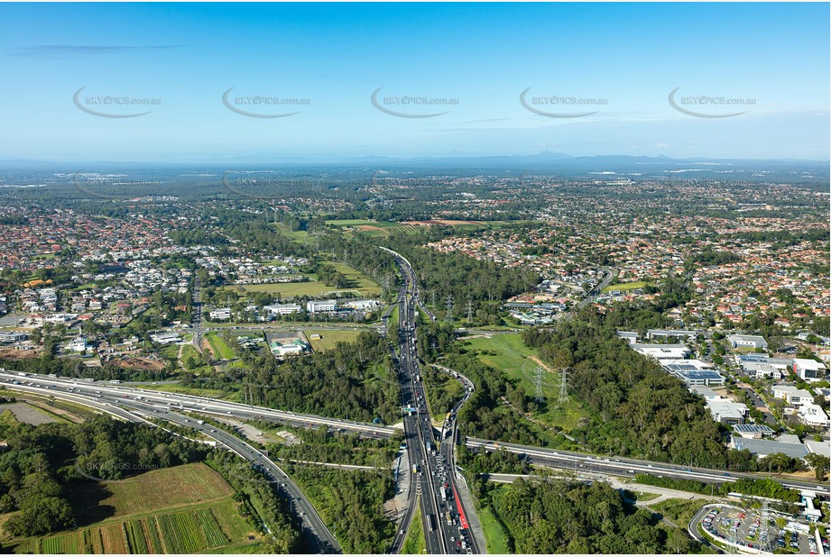 The M1 & Gateway Merge at Eight Mile Plains QLD Aerial Photography