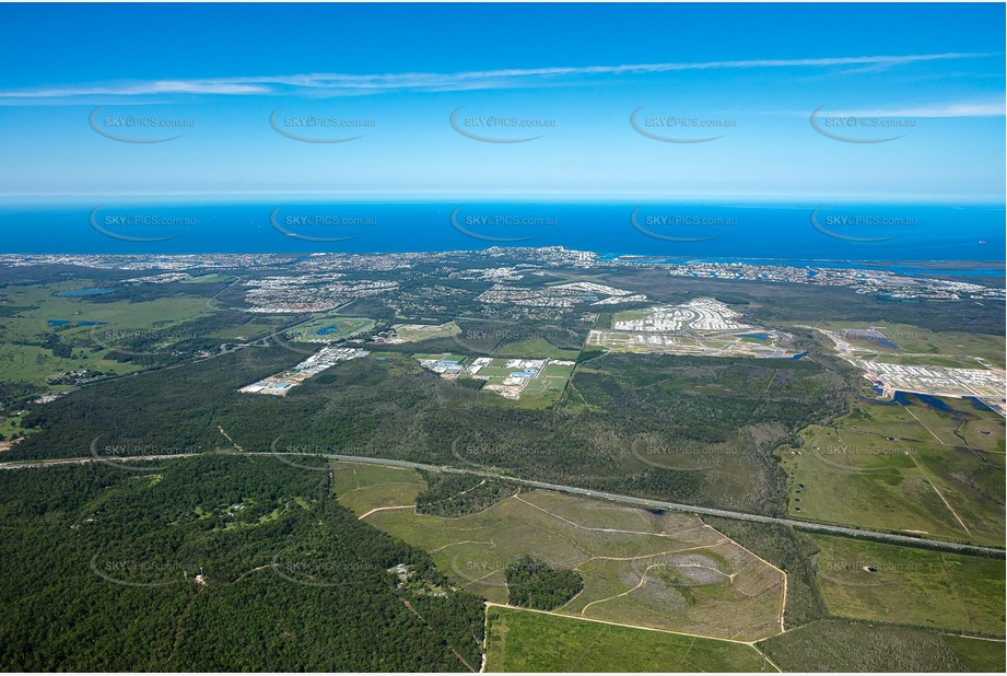 High Altitude Aerial Photo Bells Creek QLD Aerial Photography