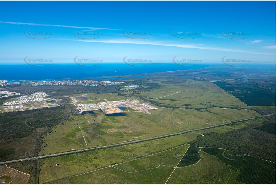 High Altitude Aerial Photo Bells Creek QLD Aerial Photography