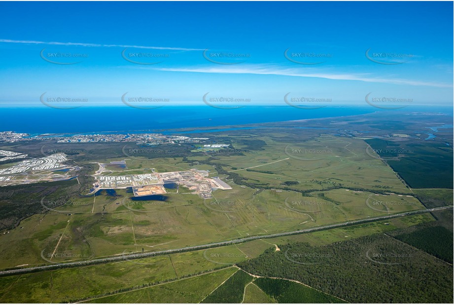 High Altitude Aerial Photo Bells Creek QLD Aerial Photography