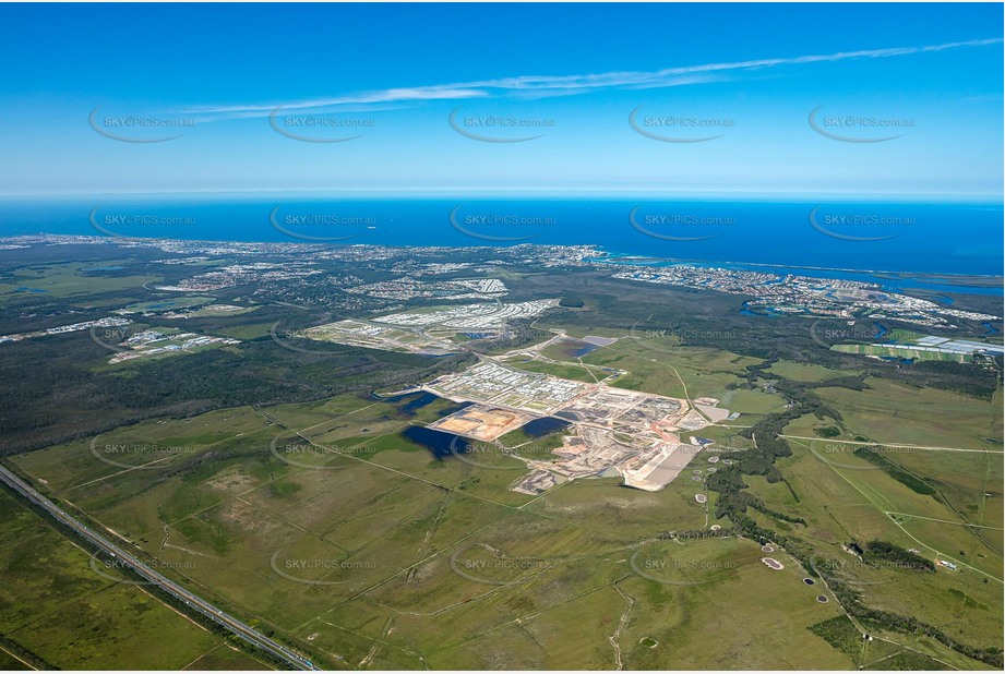 High Altitude Aerial Photo Bells Creek QLD Aerial Photography