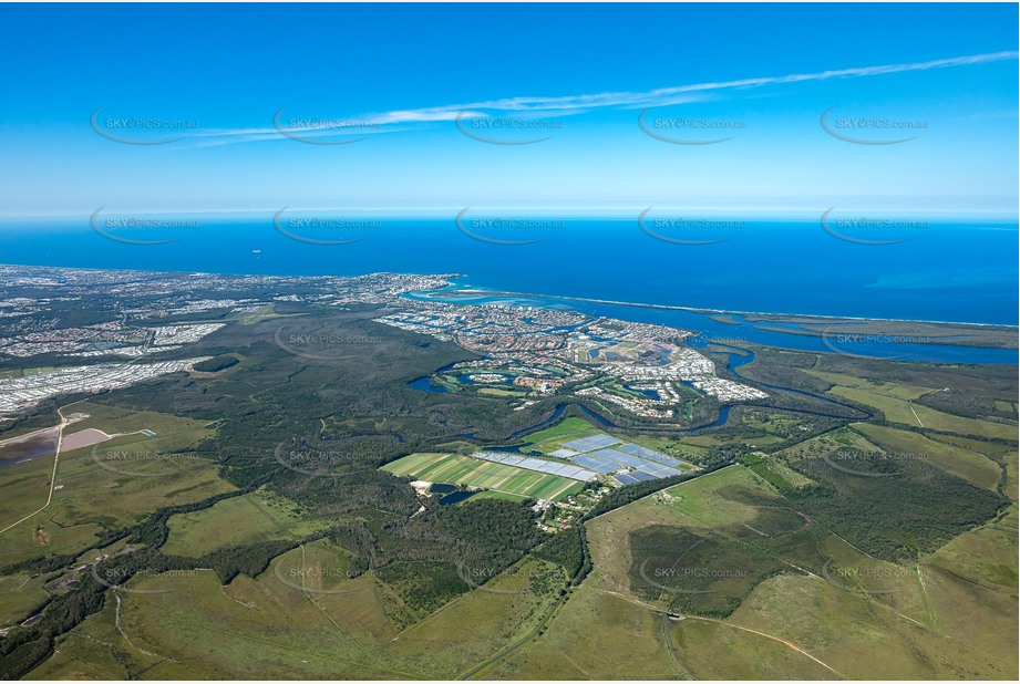 High Altitude Aerial Photo Bells Creek QLD Aerial Photography
