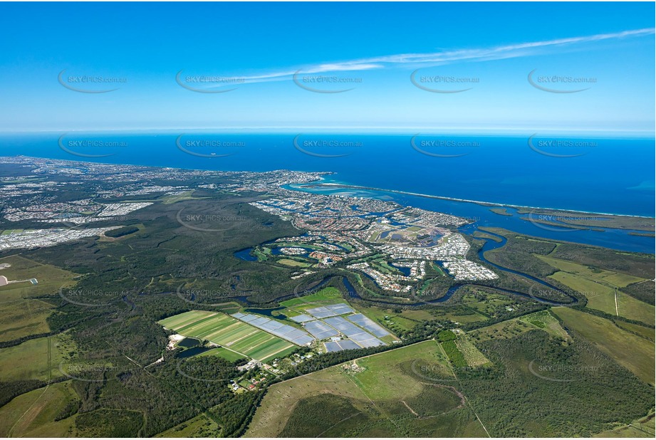 High Altitude Aerial Photo Bells Creek QLD Aerial Photography