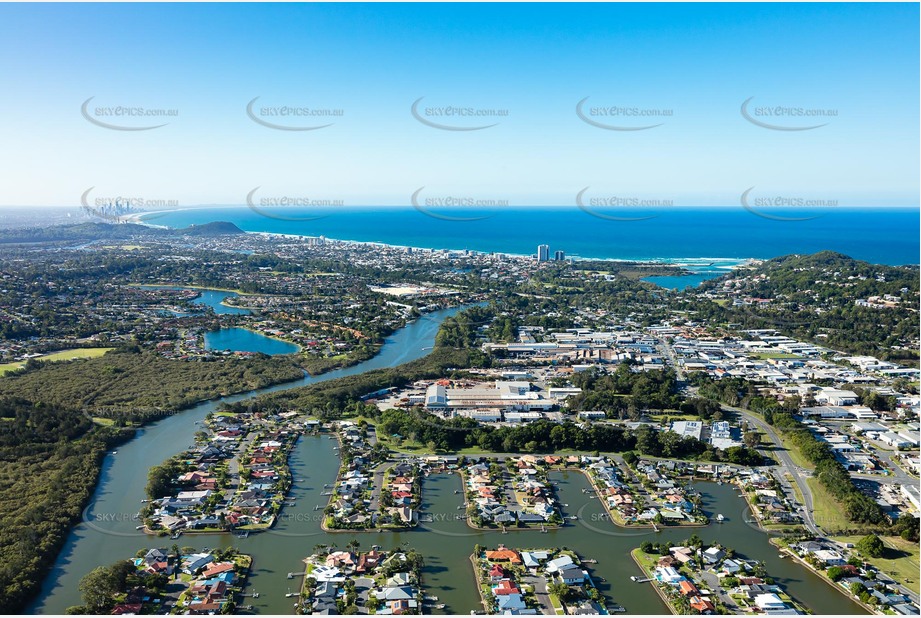 Aerial Photo Currumbin Waters QLD Aerial Photography