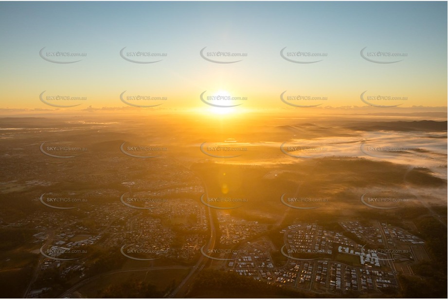 Sunrise High Altitude Aerial Photo Deebing Heights QLD Aerial Photography