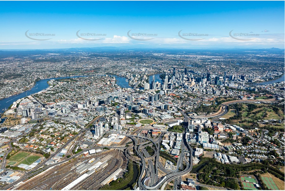 Aerial Photo Bowen Hills QLD Aerial Photography