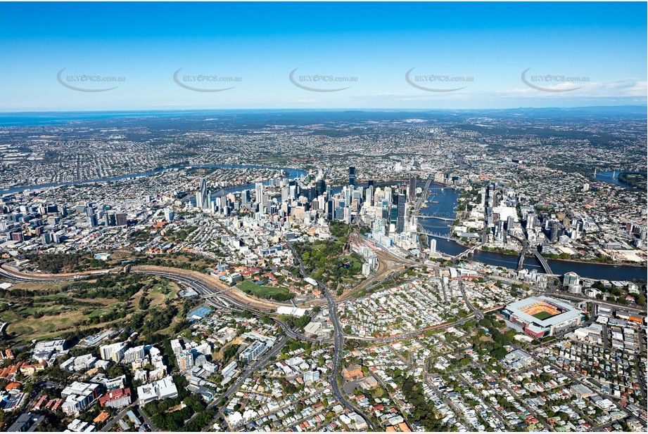 Aerial Photo Petrie Terrace QLD Aerial Photography