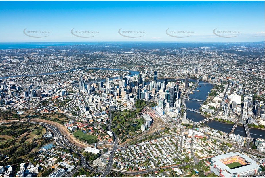 Aerial Photo Brisbane City QLD Aerial Photography