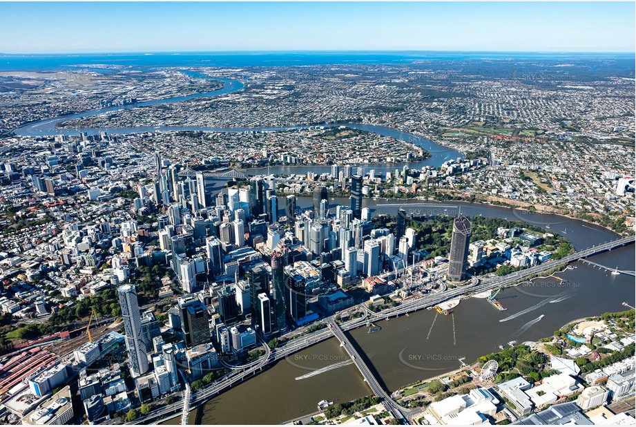 Aerial Photo Brisbane City QLD Aerial Photography