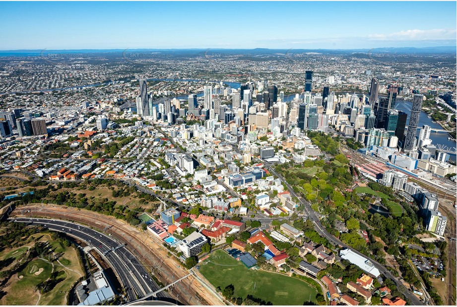 Aerial Photo Spring Hill QLD Aerial Photography