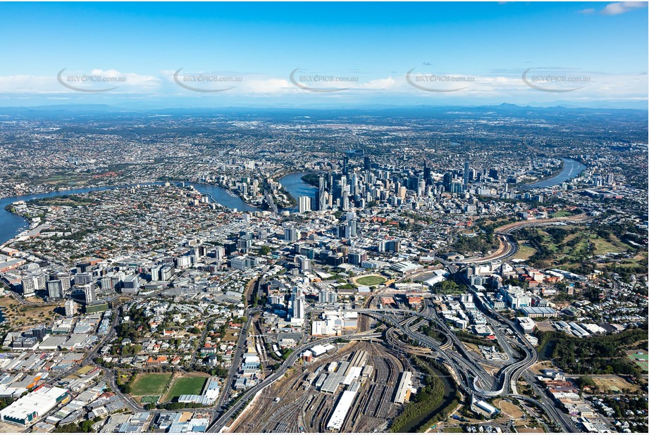 Aerial Photo Bowen Hills QLD Aerial Photography