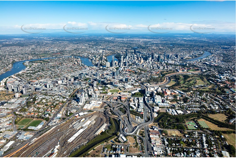 Aerial Photo Bowen Hills QLD Aerial Photography