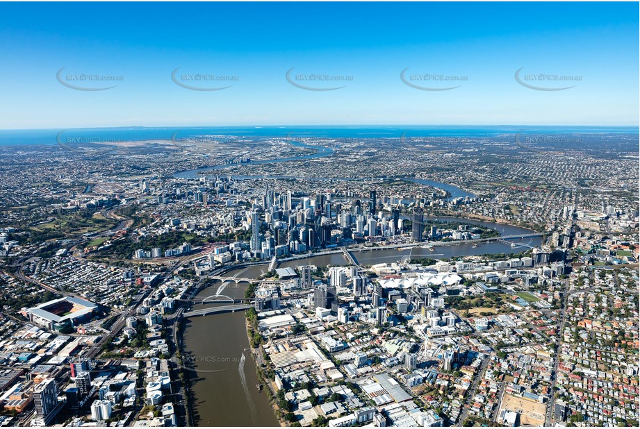 Aerial Photo South Brisbane QLD Aerial Photography